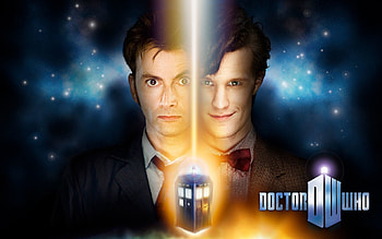 Matt Smith, Eleventh Doctor, Doctor Who series, TARDIS time machine HD wallpaper