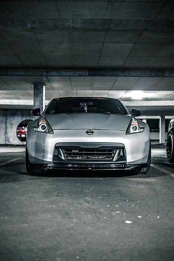 Sports, Nissan, Cars, Car, Front View, Grey, Nissan 350Z, Sports Car HD phone wallpaper