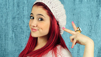 ariana, redhead, cap, ring, smile HD wallpaper