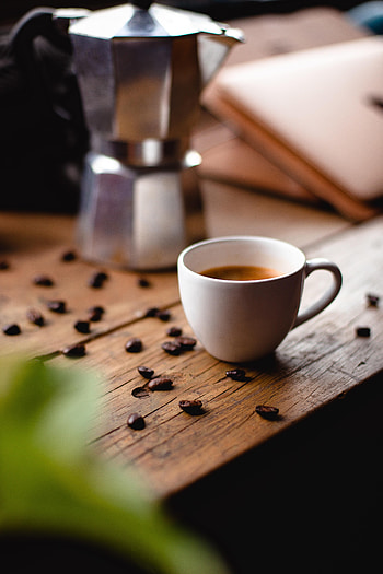Food, Coffee, Cup, Table, Kettle, Teapot, Coffee Beans HD phone wallpaper