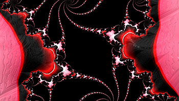 Trippy Psychedelic Fractal, red, black, dark, artistic, Abstract, fractal, abstract black, red and black HD wallpaper