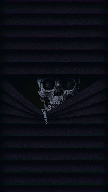 SK 42, hide, blue, dark, skull, window, windows, seek, peek HD phone wallpaper
