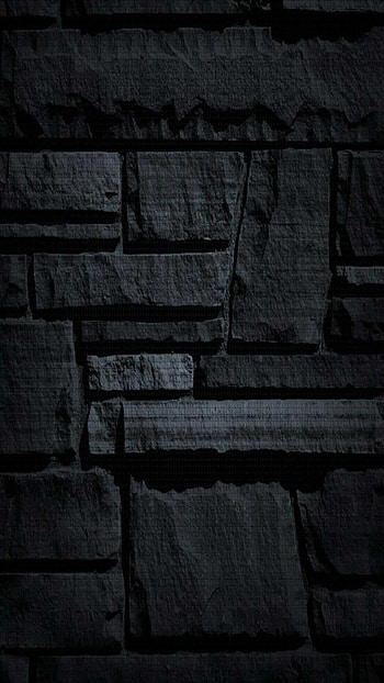Stone patterns, Matte Black HD phone wallpaper