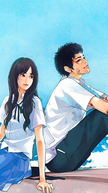 Couple Cartoon, Anime Sea, Couple, love HD phone wallpaper