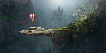Silence, mystic, colorful, color, valley, magical, beautiful, balloon, lovely HD wallpaper