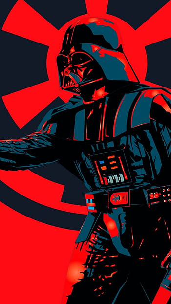 Darth Vader, Red And Black, Background HD phone wallpaper