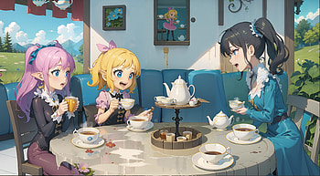 Wonder Tea Time, Anime, tea, teacup, princess HD wallpaper