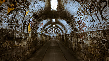 Abandoned Underground Tunnel, abandoned, tunnel, underground, architecture HD wallpaper