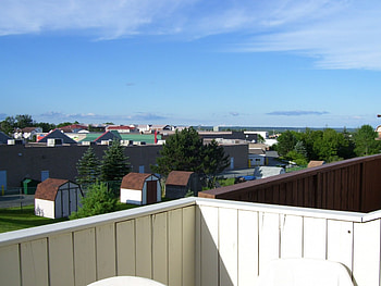 view from deck, deck, sky, sun HD wallpaper