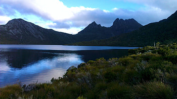 Cradle Mountain, Tasmania, Australia, clouds, landscape, trees, sky, lake HD wallpaper