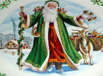 Father Christmas, gifts, st nick, goat, christmas HD wallpaper
