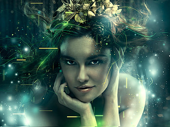 Mother Nature, abstract, green HD wallpaper