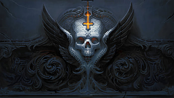 Skull Decor , skull, artist, artwork, digital-art, artstation HD wallpaper