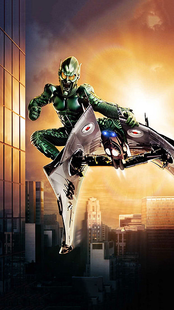 Green Goblin, Menacing presence, Comic-inspired artwork, Sinister HD phone wallpaper