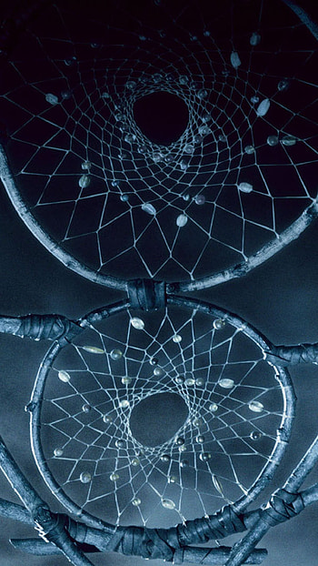 Assemblage, Dreamcatcher, Blue Theme HD phone wallpaper