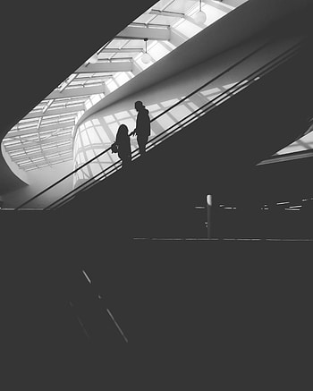 Building, Silhouette, Bw, Chb, Human, Person HD phone wallpaper