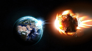Universe, Planet, Explosion, Meteorite, Asteroid, Comet HD wallpaper