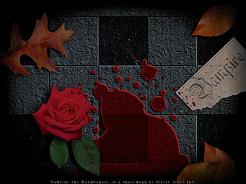Bloody Rose, rose, blood, floor HD wallpaper