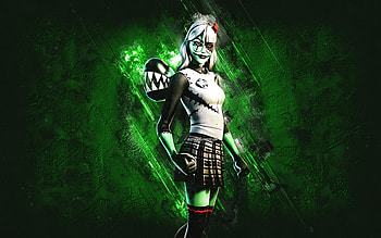 Fortnite Grisabelle Skin, Fortnite, main characters, green stone background, Grisabelle, Fortnite skins, Grisabelle Skin, Grisabelle Fortnite, Fortnite characters HD wallpaper