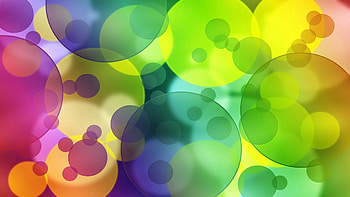 Abstract, Rainbow, Circles, Bright, Multicolored, Motley, Iridescent HD wallpaper
