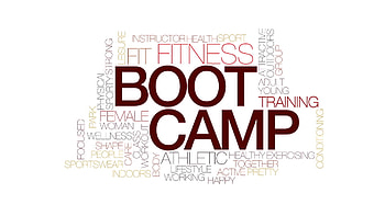 Boot camp animated word cloud, text design animation. Kinetic typography. Motion Background - VideoBlocks HD wallpaper