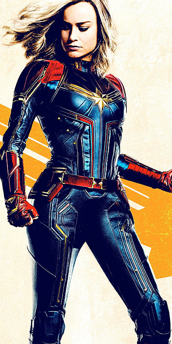 Brie Larson, movie, Captain Marvel HD phone wallpaper