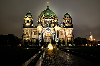 Berlin Dom, night, berlin, r, dom HD wallpaper