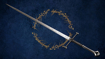 Anduril Sword, Glamdring , LOTR artifact, Sword inspiration HD wallpaper