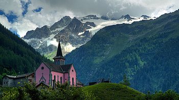Churches, Mountain, Church, Religious, Chapel, Forest HD wallpaper