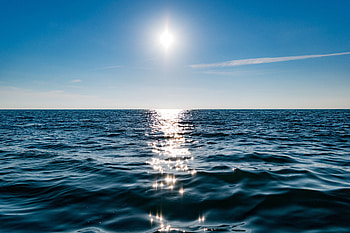 Nature, Sea, Horizon, Shine, Brilliance, Sunlight HD wallpaper
