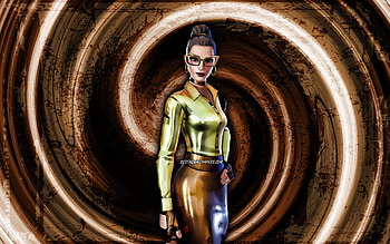 Gold Foil Jennifer Walters, brown grunge background, Fortnite, vortex, Fortnite characters, Gold Foil Jennifer Walters Skin, Fortnite Battle Royale, Gold Foil Jennifer Walters Fortnite HD wallpaper