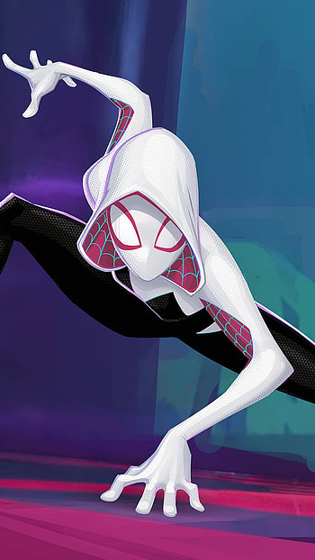 spider girl gwen, red, magenta, spider girl, performing arts, white HD phone wallpaper