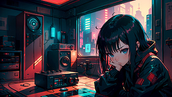 Anime Girl Lofi Vibes, Anime, girl, lofi, anime girl HD wallpaper