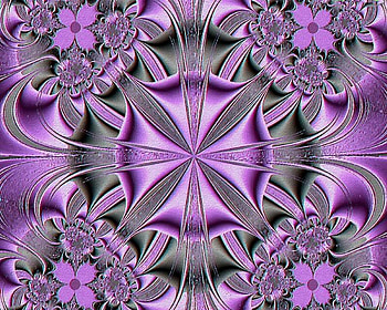 Purple Victorian Fractal, purple, flowers, fractal, victorian HD wallpaper