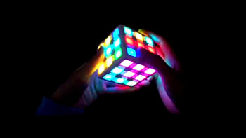 E-Cube Electronic Rubik Cube Digital Magic Cube HD wallpaper