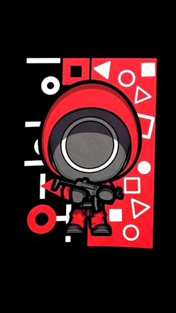 Juego del Calamar, art, display device HD phone wallpaper