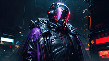 Cyberpunk Masked Enigma, cyberpunk, mask, scifi, artist, artwork, digital-art, deviantart HD wallpaper