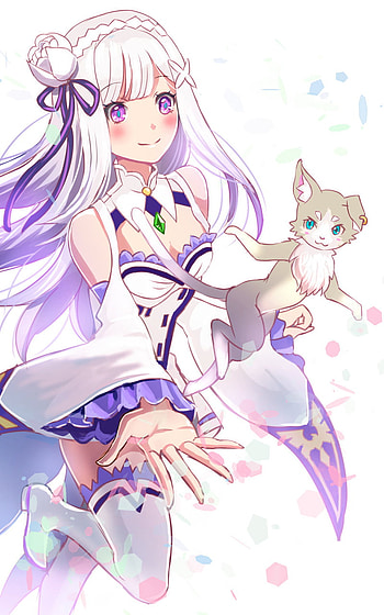 Emilia (Re:ZERO), Anime, Re:Zero - Starting Life in Another World HD phone wallpaper
