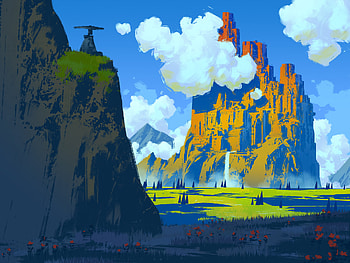 Citadel of Golden Peaks — Fantasy Castle, fantasy, castle HD wallpaper