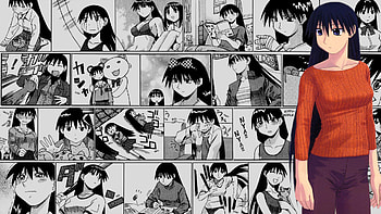 Sakaki manga collage, Anime, Azumanga Daioh HD wallpaper