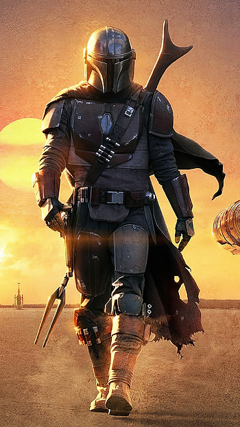 The Mandalorian, Action-packed series, Intergalactic battles, Stunning visuals HD phone wallpaper