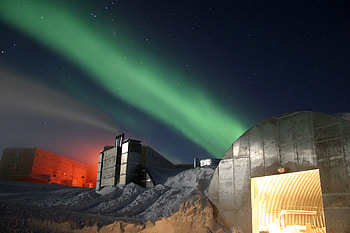 South Pole Aurora, night, nature, aurora, light HD wallpaper
