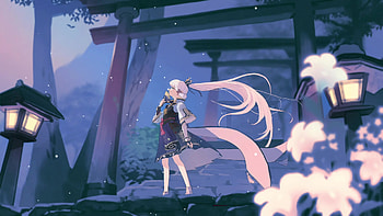Kamisato Ayaka - Genshin Impact Live , Inazuma Genshin HD wallpaper