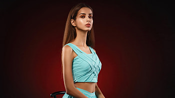 Liza Viacheslav Krivonos Chairs Sitting Dress Legs , girls, model HD wallpaper