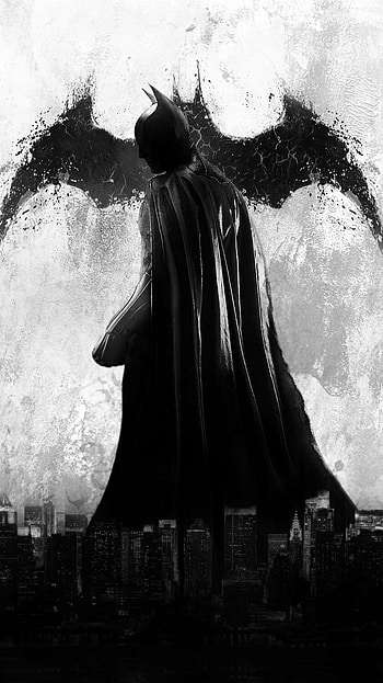 Batman Shadow Top Awesome Background in 2020. Batman , Batman , Batman, Awesome Batman Black And White HD phone wallpaper
