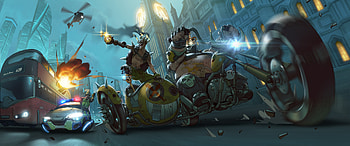 Junkrat Overwatch , junkrat-overwatch, overwatch, roadhog-overwatch, games, artist, artwork, digital-art HD wallpaper