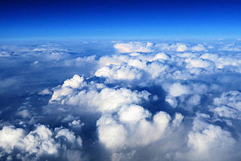 White clouds, sky HD wallpaper