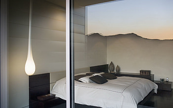 Interior, Reflection, Miscellanea, Miscellaneous, Glass, Design, Lamp, Window, Room, Bed, Sleeping, Bedroom HD wallpaper