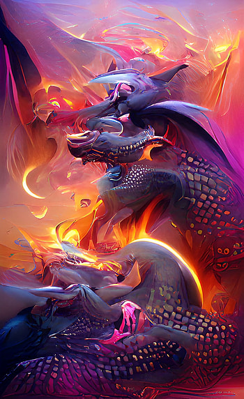 Dragon, fire, flames HD phone wallpaper
