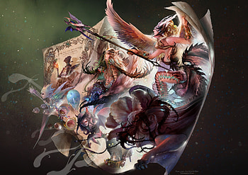 Mystical Fantasy, abstract, fantasy, art, beautiful, awsome, beauty, warrior HD wallpaper